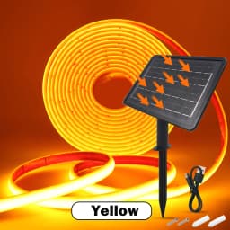 DC24V Solar Powered COB Neon LED Strip IP68 Waterproof 320Leds/M Flexible Adhesive Ribbon Rope Light Home Garden Linear Lighting
