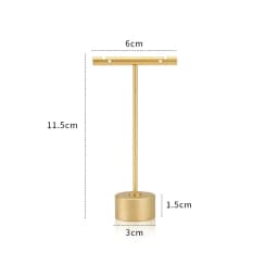 Modern Jewelry Earrings Display Stand Holder T Bar Rack Tower Metal Earring Bracket Organizer Ear Studs Hanging Storage Shelf