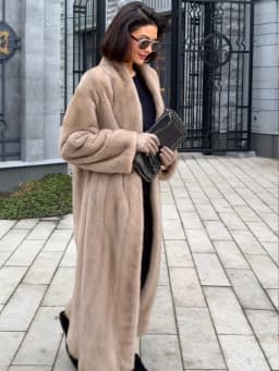 Winter Long Thick Warm Faux Mink Fur Jacket Coat Women With Belt High Quality Luxury Long Mink Fur Cardigan Jacket Ladies
