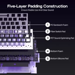 AULA Hero68 HE 65% ANSI QWERTY Layout Wired Magnetic Gaming Keyboard Hot-Swap with 8kHZ Rapid Hall Effect Switch RGB Backlight