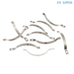 10Pcs Silver/Black C Type Sheet Spring Stainless Steel Or Manganese Steel Flat Wire Arc Clip Spring In-pipe Positioning Spring