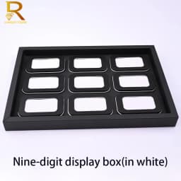 New Arrival Display Box For Gemstone Of Leather Diamond Jewelry Box Square Clear Plastic Box Loose Diamond Stone Gem