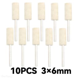 10Pcs/5Pcs Wool Felt Mounted Polishing Buffing Wheel OD 3-10mm Grinding Head for Dremel Drill Rotary Tool 3mm Shank