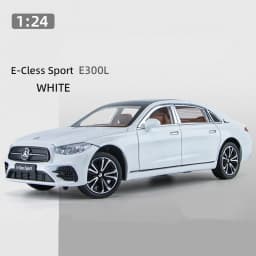 1:24 E-Class E300 L Alloy Car Model Diecasts Metal Toy Vehicles Car Model Simulation Sound and Light Collection Childrens Gifts