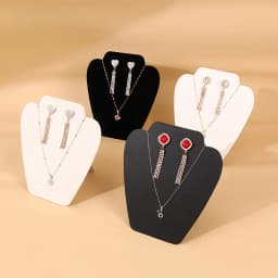 Earrings Necklace Set Display Board Necklace Portrait Model Jewelry Rack Earrings Ear Jewelry Hanger Jewelry Rack