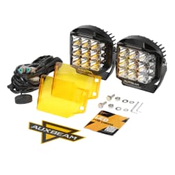 AUXBEAM V-MAX SERIES 4/5/7 inch LED Work Light with Amber Shell COMBO BEAM SIDE SHOOTER Offroad DRL Driving Lamp POD Spot Lamp