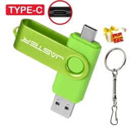 TYPE-C USB Flash Drive 128GB Real Capacity Pen Drive 64GB Free Key Chain Memory Stick Creative Business Gift Red U Disk Blue 32G
