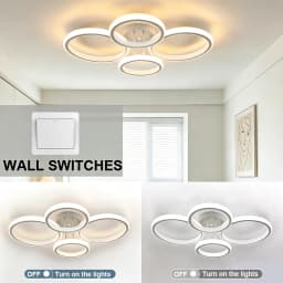LED Ceiling Lights 48w Modern Chandelier Three Colors Lamp Minimalist Lamps For Bedroom Light Surface Installation Dining Room