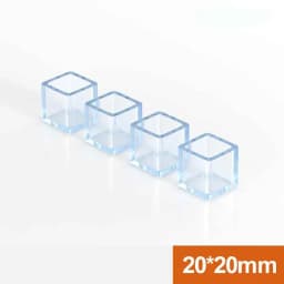 10Pcs Round / Square Rubber Floor Protectors Chair Leg Caps Pads Furniture Feet Non-Slip Covers Leveling Feet Home Decor