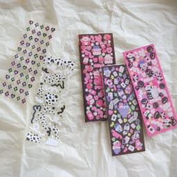 SKYSONIC New Arrival 3PCS Full Set Series Decor sticker Scrapbook Laser Kpop Stickers For Journal Stationery Sticker Suppliers
