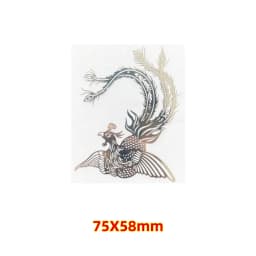 Creative dragon Phoenix metal transfer sticker Gold and silver tiger knife dragon pattern personality DIY decorative stickers
