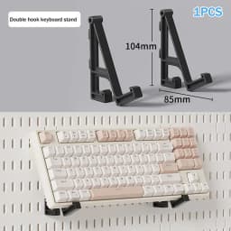 1Set White/Black Plastic Mechanical Keyboard Wall Hanger ABS Hook For Pegboard Hook Display Wall Perforated Board Mouse Stand