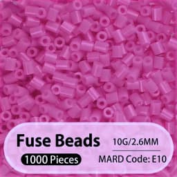 2.6mm Bulk Pink Color Series Perler Beads Refill Pack - 1000/5000pcs Fusible DIY Art Craft Fuse Beads for Mosaic Puzzle Kits