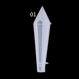 Resin Pendulum Molds Silicone Crystal Molds Epoxy UV Resin Molds for Resin Jewelry Pendant Making DIY Craft Tools