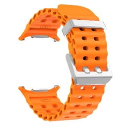 NEW Marine Silicone Strap for Samsung Watch Ultra 47mm Bracelet No Gaps Sport Two-Tone Band for Galaxy 8 Ultra Watchband Straps