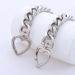 Metal Heart Shape Purse Extender Chain Strap Purse Chain for Accessory Charms, Lengthen Crossbody Shoulder Handbags Strap