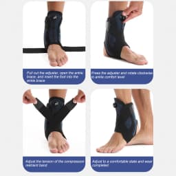 1PCS Ankle Support Brace for Men & Women – Adjustable Knob Ankle Brace for Plantar Fasciitis, Tendonitis– Adjustable System Ankl