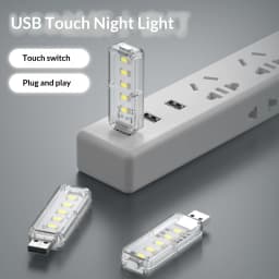 10LEDs USB Touch Dimming Night Light 5V Portable 3000K/6500K Bulb for Bedroom Study PC Laptop Mobile Power Bank Plug in Lighting