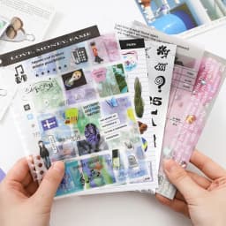 Mr.Paper 65pcs/bag Korean Style Large Coil Material Book Aesthetic Scrapbook Paper for DIY Journal Collage Dairy Scrapbook Decor