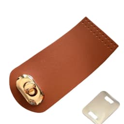 5.5*12cm Leather Bag Buckle Hasp Buttons Handmade Sewing Flip Cover Real Leather Replacement Bag Accessories Bag Charm Bag Parts