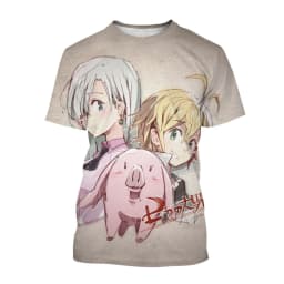 Summer Hot selling Anime Character Creative Design 3D Printing Cool and Personalized Fashion T-shirt