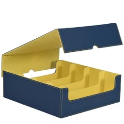 Trading Card Storage Box, Holds 2400+ Deck Box with Removable Cover; PU Leather Card Box Fits TCG PTCG Sports Cards