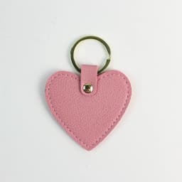 Print name free creative simple gift personalized PU heart-shaped keychain multi-color car keychain bag pendant