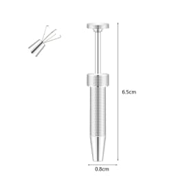 1PC Stainless Steel Piercing Ball Grabber Tool Pick Up Tool 4 Claw Holder Diamond Tweezers for Small Parts Horseshoe Nose Ring