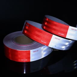 DOT-C2 Truck Reflective Safety Tape Red White Conspicuity Safety Warning Reflectors Film Waterproof Adhesive Sticker For Vehicle