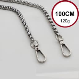 Simple Stainless Steel Bag Strap 100cm Metal Bag Chain DIY Bag Accessories For Shoulder Bag Crossbody Bag Women Bag Handbag Stra