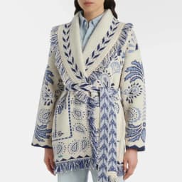 Knitted Jacquard Tassels Patchwork Cardigans Women Sweaters Long Sleeve V-neck Thicken Vacation Sweater 2025 Autumn Coats Tops
