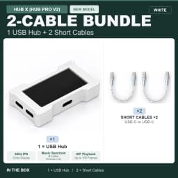HMLAB ZNEO Gaming USB Hub - 2-to-3 Port, 8K Hz, Independent Power, With Screen, Trendy for Gaming Ambience Desk Setup