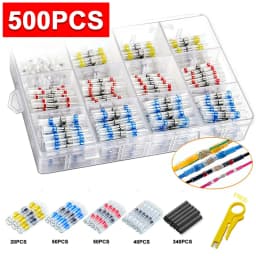 50/100/300/800/1000pcs Practical Electrical Waterproof Seal Heat Shrink Butt Terminals Solder Sleeve Wire Connectors