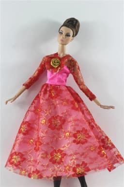 1 Set Doll Clothes 1:6 Scale Dress Outfit for 11.5 Inch 30cm Doll Many Style for Choice Gifts for Girls Doll Accessories #8