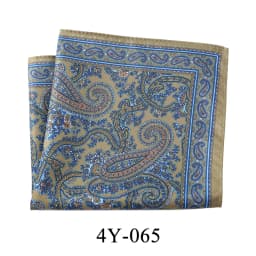 Tailor Smith Mens Hanky Pocket Squared Handkerchief Polyester Paisley Floral Handkerchief Square Scarf Wedding Party For Gift