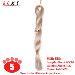RCMY Red Milk Silk Doll Wig BJD/SD Doll Hair Rooting Doll Wigs Transplant Hand-crocheted Pink Gold Black Doll Hair Accessories