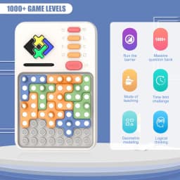 New Super Blocks Pattern 1000+ Levelled Matching Puzzle Games Challenges Brain Teaser Toys for Kids & Teens, Gifts for Boys Gir