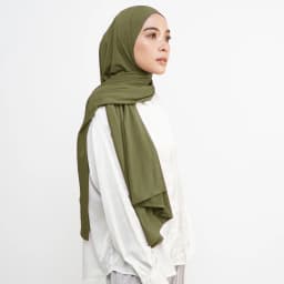 Newest Soft Cotton Jersey Double Loop Instant Hijab Muslim Headwrap Islamic Headscarf Scarf