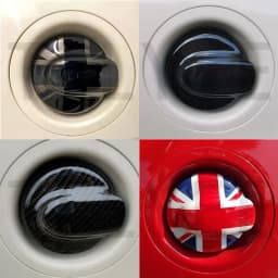 Brand New Plastic Style Gloss Black Car Fuel Tank Cap Cover Sticker For MINI Cooper S JCW Clubman R55 R56 Auto Accessories