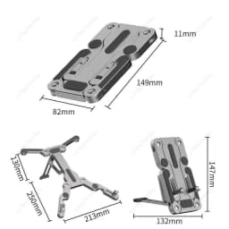 Suitable for Notebook Computer Bracket Aluminum Alloy Foldable Storage Portable Heat Dissipation Mobile Phone Tablet Bracket