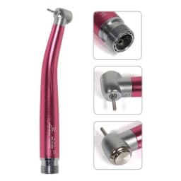 Dental High Speed 2/4Hole Clean Standard/Big Head Handpiece Push Button Air Turbine NSK Style Fit ISO Burs 1.6mm