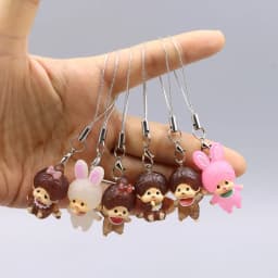 1/6pcs For Monqiqi Keychain Pendant Doll Desktop Backpack Pendant Doll Ornament Creative Gifts