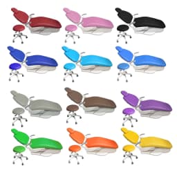 1Pcs Dental Chair Cover Unit PU Leather Elastic Waterproof Protective Case Seat Chair Cover Dental Chair Mat Foot Pad Dentistry