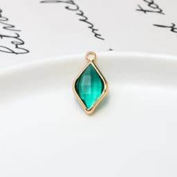 1pcs Diy Jewelry Copper Edging Gold Plated Drop Pendant Necklace Earrings Bracelet Small Accessories Material Handmade Charms