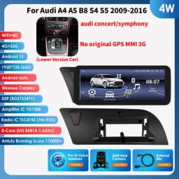 10.25"Android 12 Auto Car radio For Audi A4 A5 B8 S4 S5 2009-2016 Multimedia Video player 4G Carplay GPS navi Stereo QLED Screen