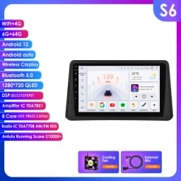 9" Hizpo 2Din Android Auto Car Radio for Opel Vauxhall Mokka 1 2012 - 2016 UI7862 Multimedia SWC RDS DSP 4G BT CarPlay 360° CAM