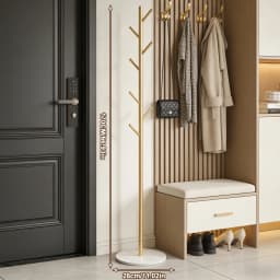 Marble Clothes Hanger Floor-Standing Bedroom Rack Simple Coat Stand Popular Clothes Organizer Luxury Garment Display