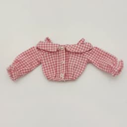 Blythe Doll Jeans Short Pants and Plaid Blouse for Ob24 Ob22 Azone Doll Clothes