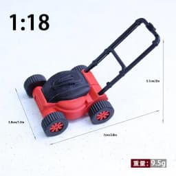 1PC Simulation Repair Tool Saw 1:12 Dolls Houses Miniature Chain Saw Lawn Mower Garden Decor Furniture Accessories Pretend Toys