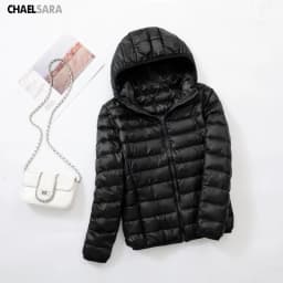 Ultra Light White Duck Down Jacket for Women, Warm Coat for Lady, Female Hooded Parka, Plus Size, 7XL, Autumn and Winter 2024